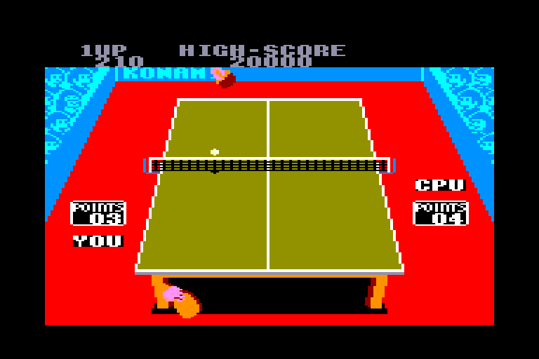 screenshot of the Amstrad CPC game Ping Pong by GameBase CPC