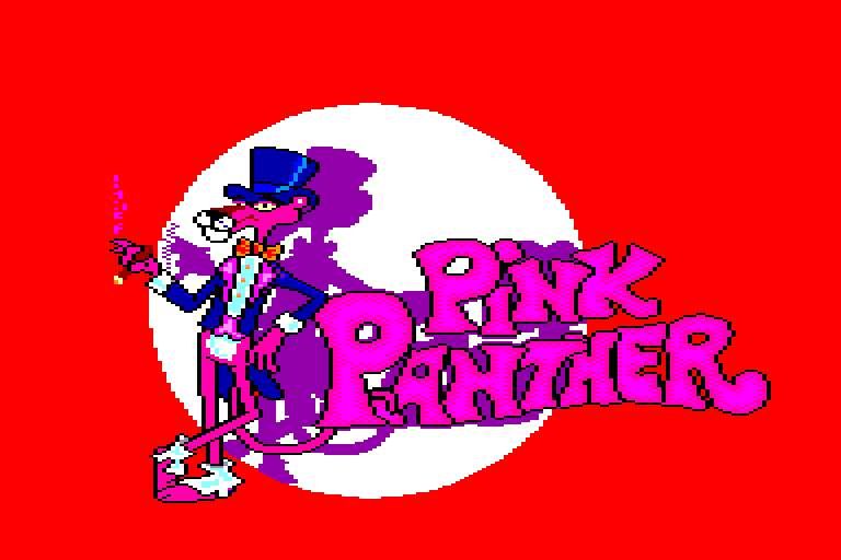 screenshot of the Amstrad CPC game Pink panther by GameBase CPC