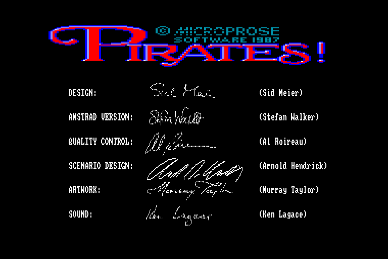 screenshot of the Amstrad CPC game Pirates ! by GameBase CPC