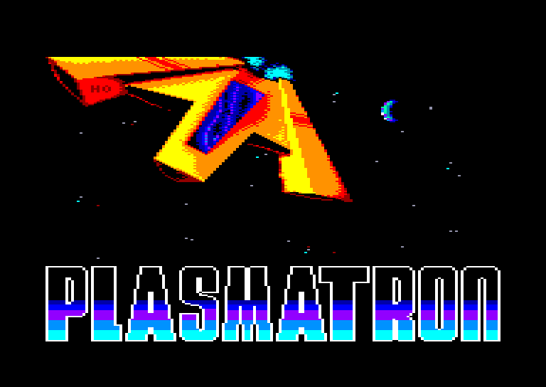 screenshot of the Amstrad CPC game Plasmatron by GameBase CPC