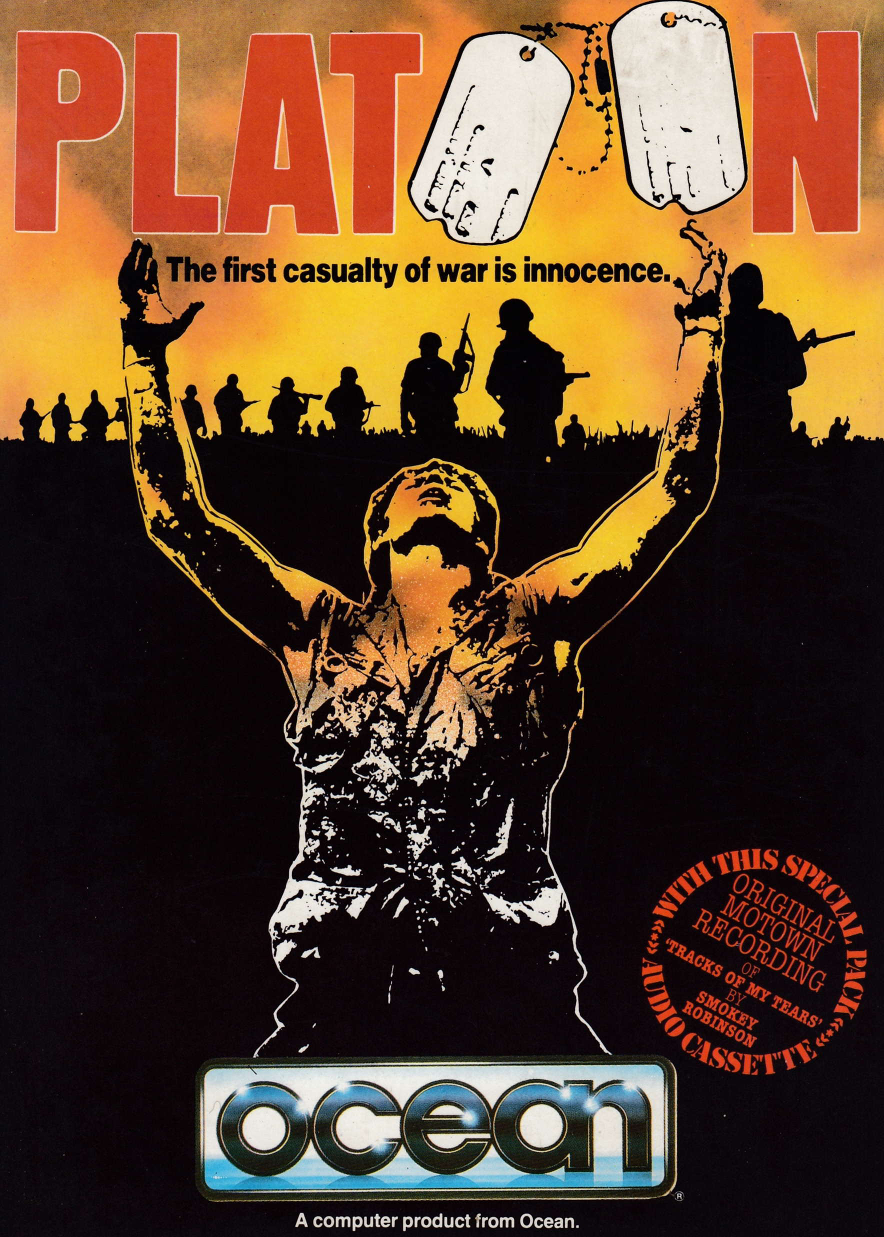 cover of the Amstrad CPC game Platoon  by GameBase CPC