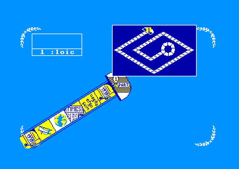 screenshot of the Amstrad CPC game Play bac by GameBase CPC