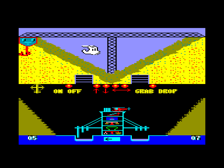 screenshot of the Amstrad CPC game Pneumatic Hammers by GameBase CPC