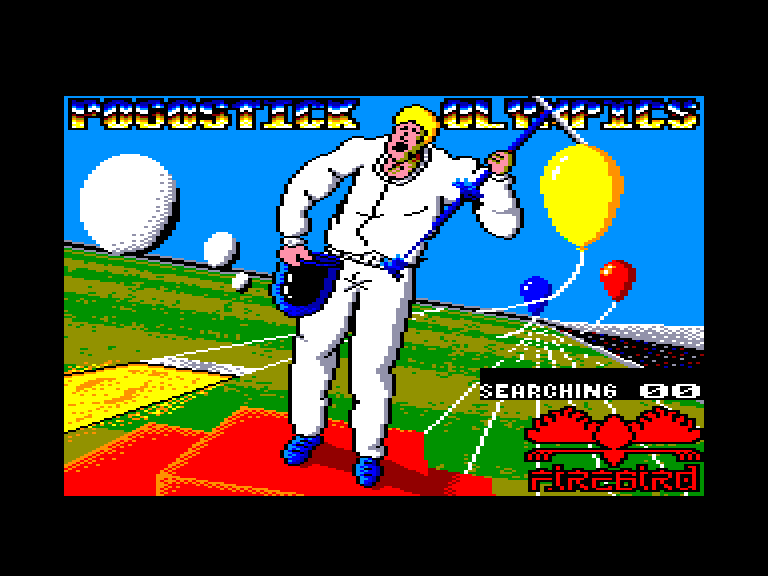 screenshot of the Amstrad CPC game Pogostick Olympics by GameBase CPC