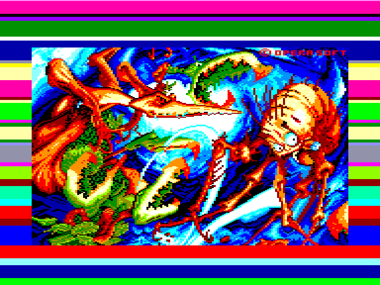 screenshot of the Amstrad CPC game Poogaboo / pulga 2