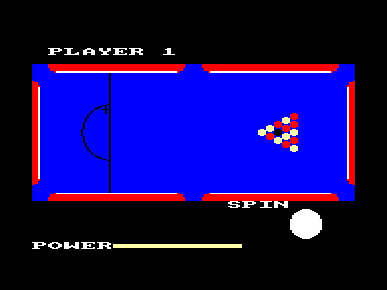 screenshot of the Amstrad CPC game Pool by GameBase CPC