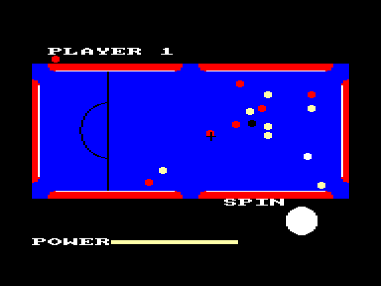 screenshot of the Amstrad CPC game Pool by GameBase CPC