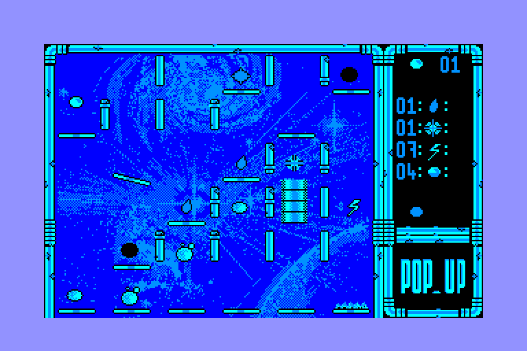 screenshot of the Amstrad CPC game Pop-Up by GameBase CPC