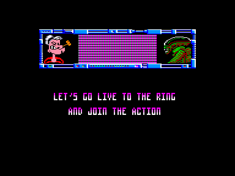 screenshot of the Amstrad CPC game Popeye 3 - Wrestle Crazy by GameBase CPC