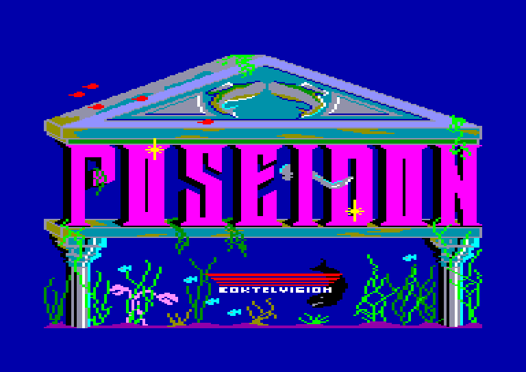 screenshot of the Amstrad CPC game Poseidon by GameBase CPC