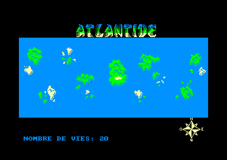 screenshot of the Amstrad CPC game Poseidon by GameBase CPC