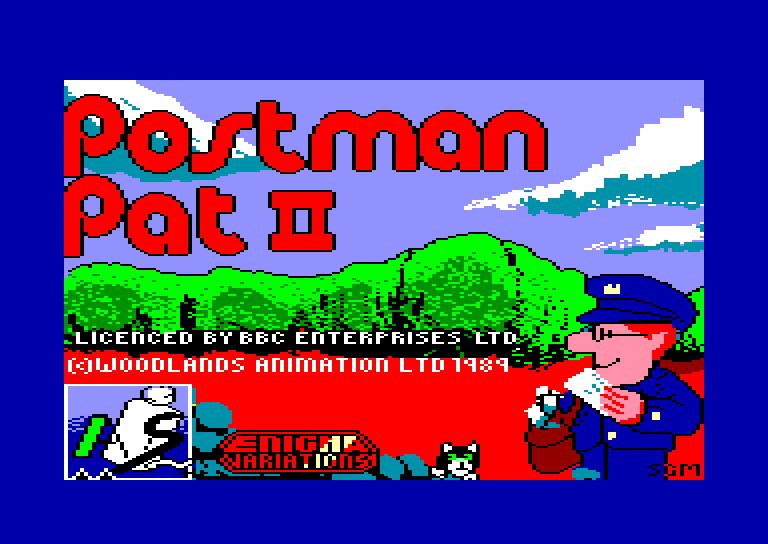 screenshot of the Amstrad CPC game Postman pat 2 by GameBase CPC