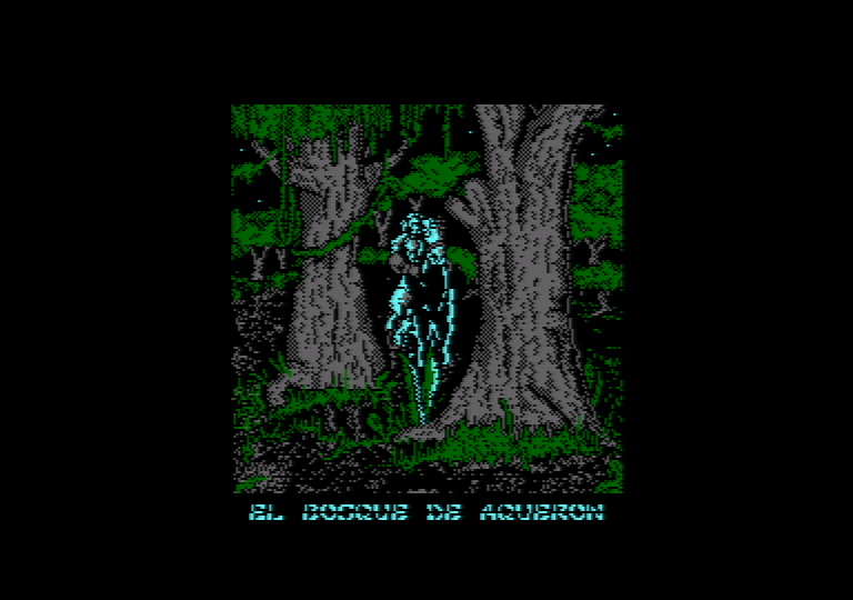 screenshot of the Amstrad CPC game the prayer of the warrior