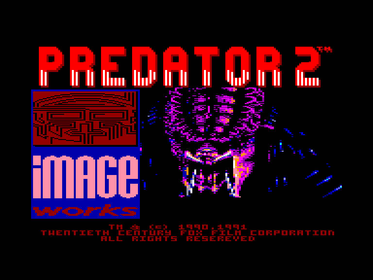 screenshot of the Amstrad CPC game Predator 2 by GameBase CPC