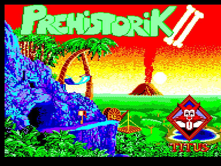 screenshot of the Amstrad CPC game Prehistorik II by GameBase CPC
