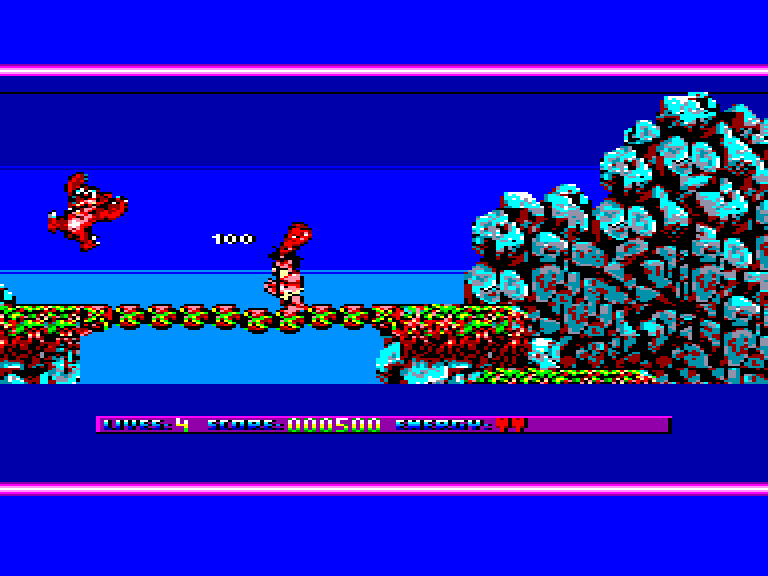 screenshot of the Amstrad CPC game Prehistorik II by GameBase CPC