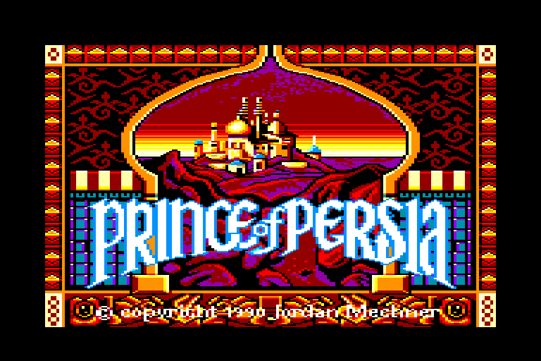 screenshot of the Amstrad CPC game Prince of Persia by GameBase CPC