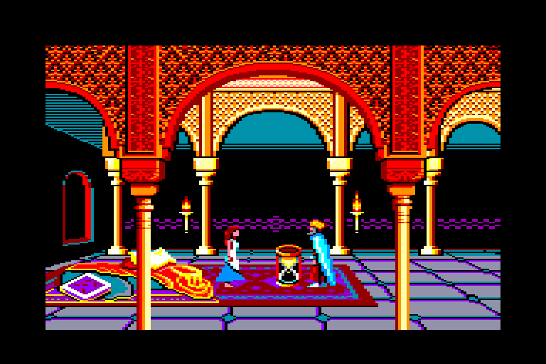 screenshot of the Amstrad CPC game Prince of Persia by GameBase CPC