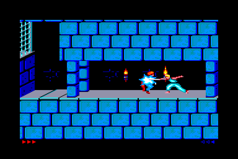 screenshot of the Amstrad CPC game Prince of Persia by GameBase CPC