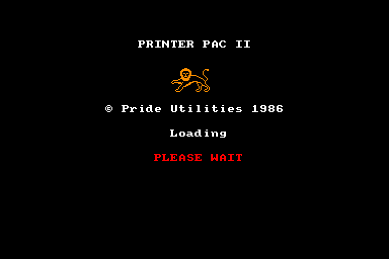 screenshot of the Amstrad CPC game Printer Pac 2 by GameBase CPC