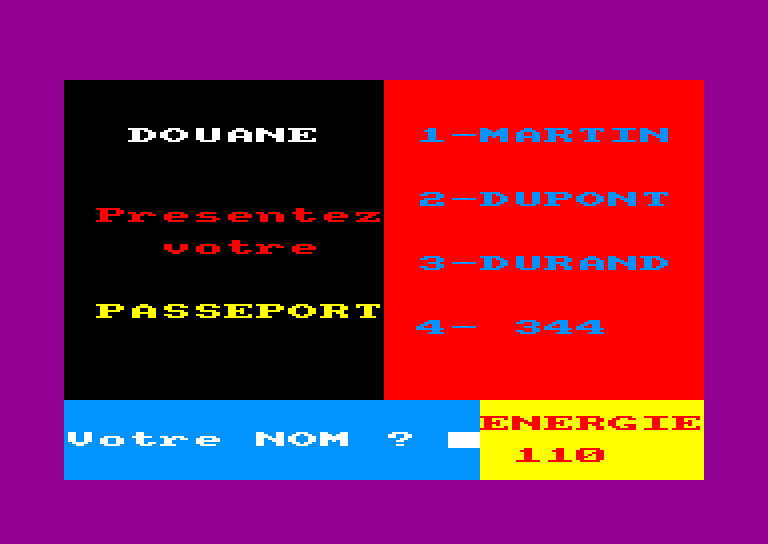 screenshot of the Amstrad CPC game Prisonnier (le) by GameBase CPC