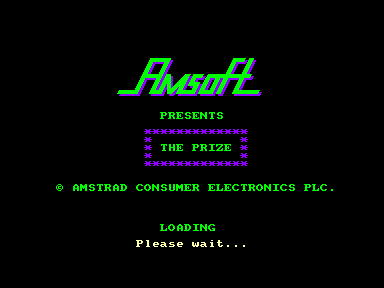 screenshot of the Amstrad CPC game Prize (the) by GameBase CPC