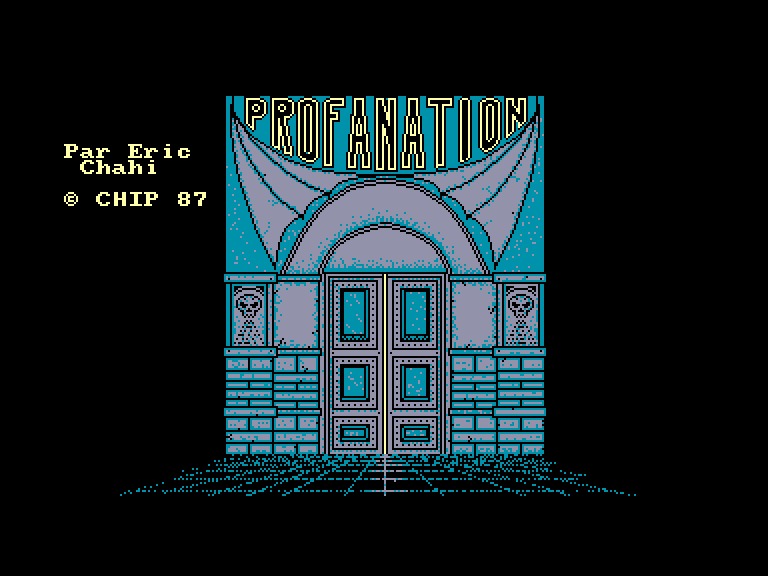 screenshot of the Amstrad CPC game Profanation by GameBase CPC