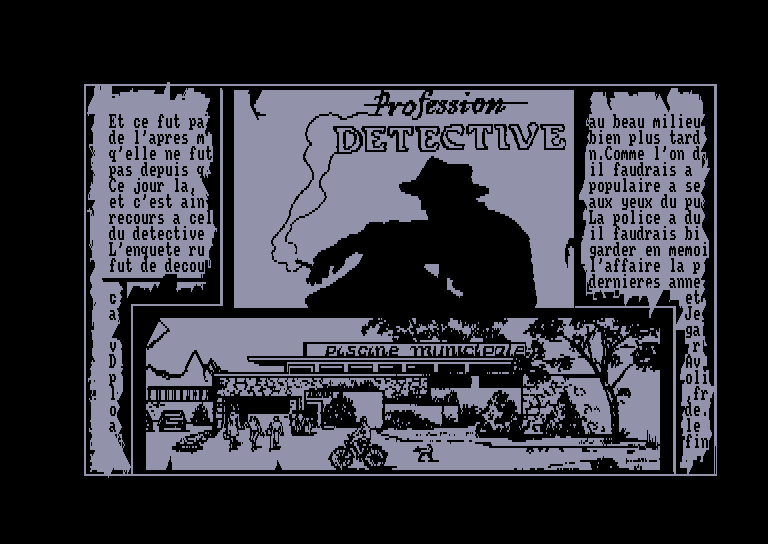 screenshot of the Amstrad CPC game Profession detective by GameBase CPC