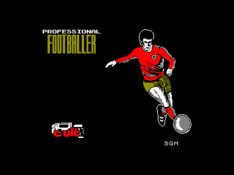 screenshot of the Amstrad CPC game Professional footballer by GameBase CPC