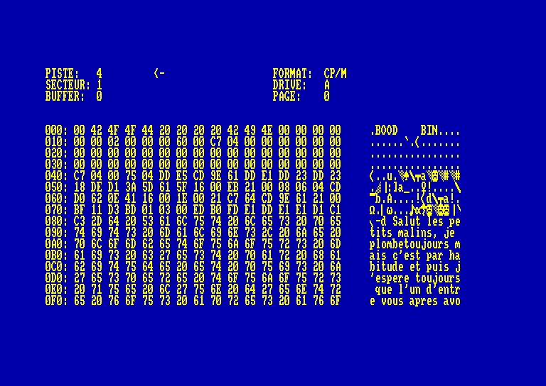 screenshot of the Amstrad CPC game Programmeur Studio by GameBase CPC