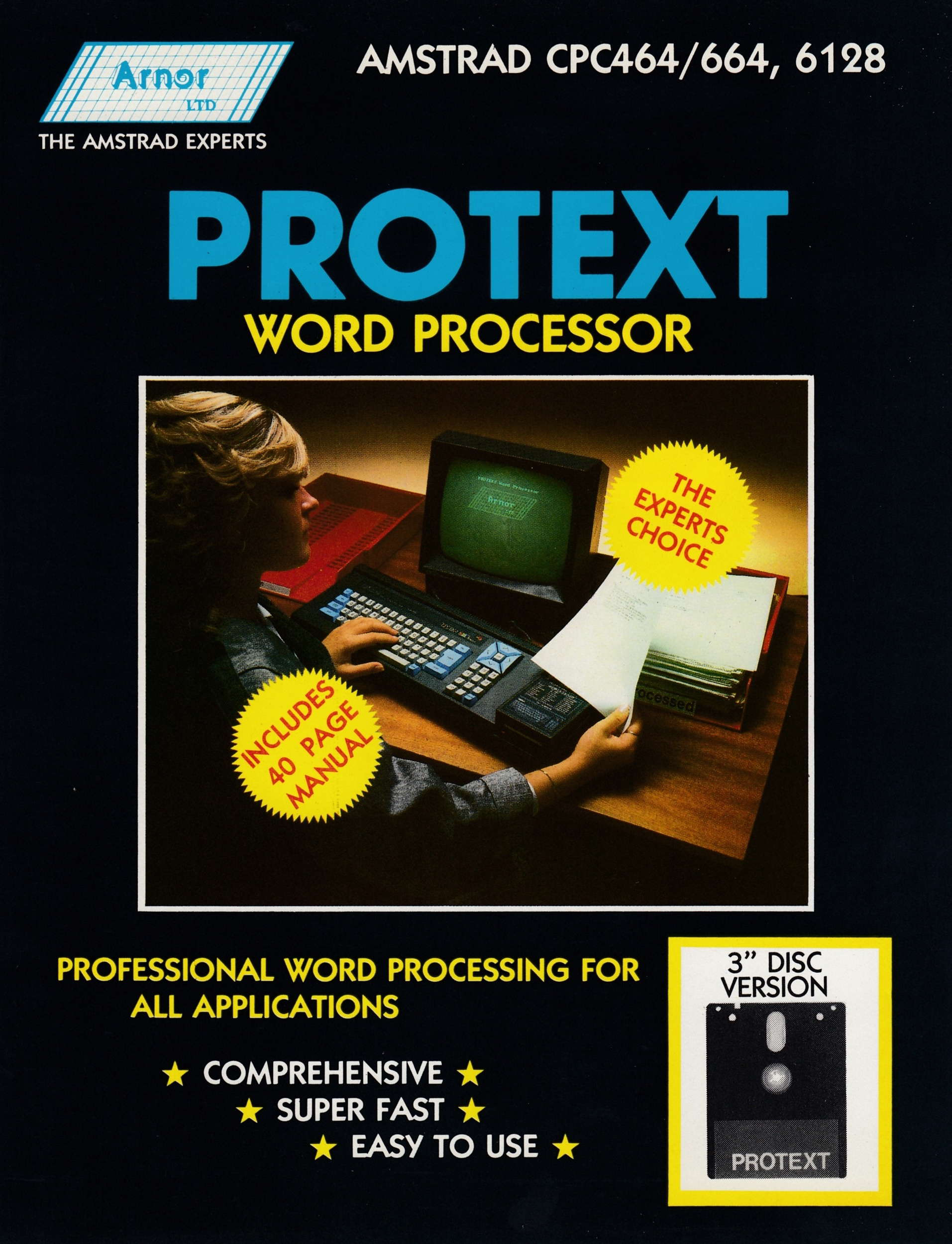 cover of the Amstrad CPC game Protext  by GameBase CPC