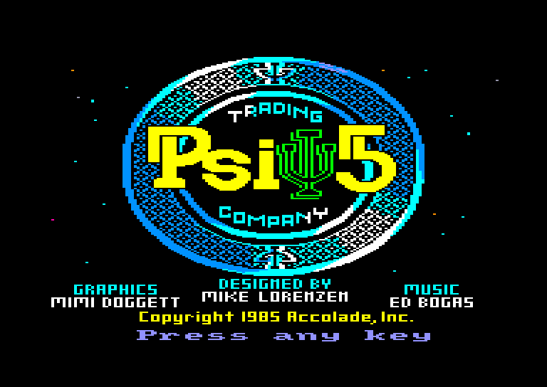 screenshot of the Amstrad CPC game Psi-5 trading company by GameBase CPC