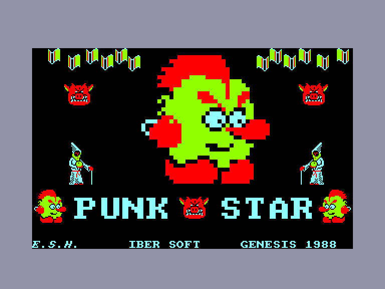 screenshot of the Amstrad CPC game Punk star by GameBase CPC