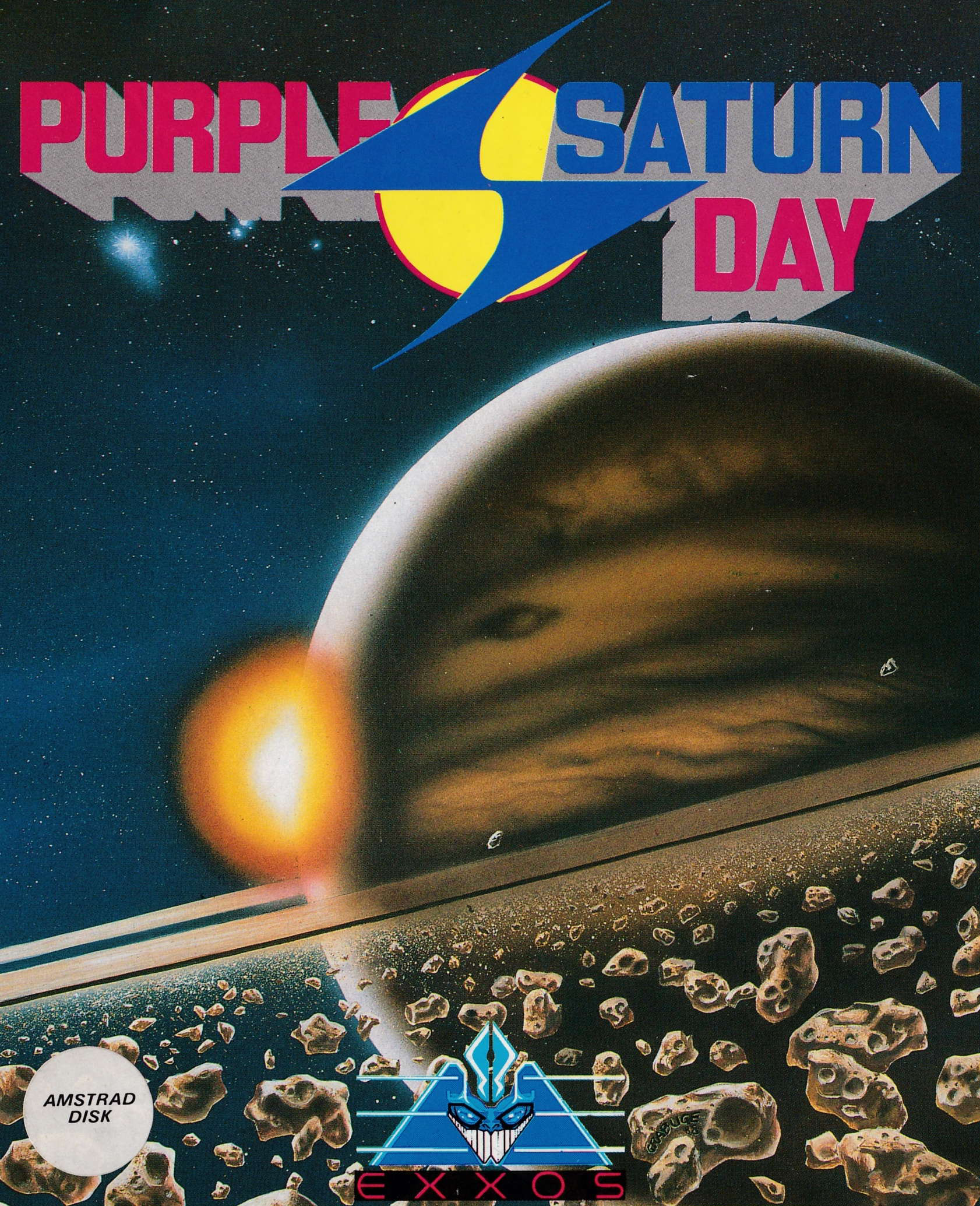 screenshot of the Amstrad CPC game Purple saturn day by GameBase CPC