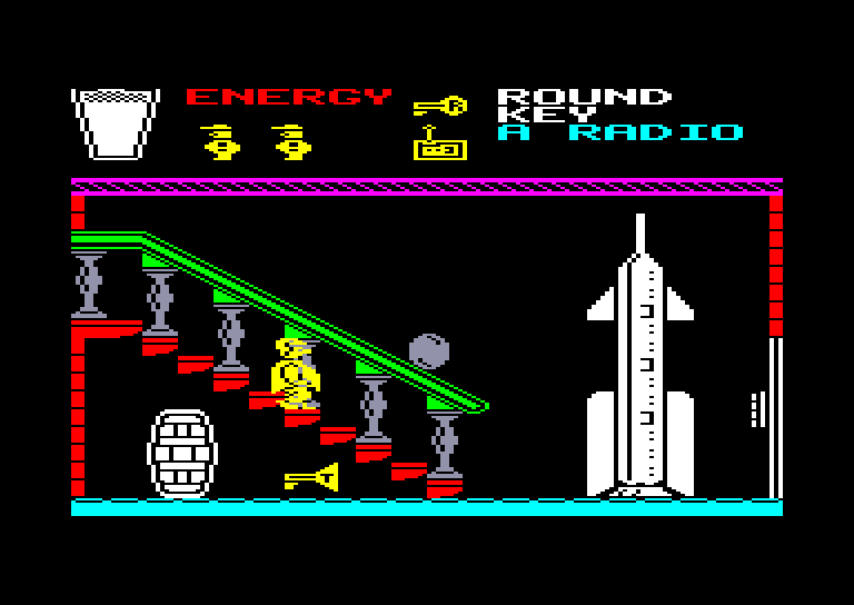 screenshot of the Amstrad CPC game Pyjamarama by GameBase CPC