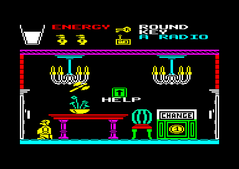 screenshot of the Amstrad CPC game Pyjamarama by GameBase CPC