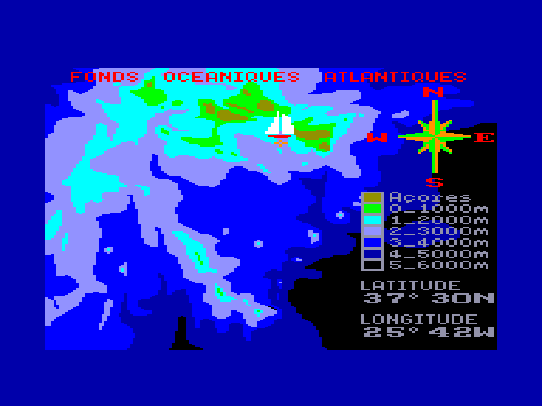 screenshot of the Amstrad CPC game Pyramides d'Atlantys (les) by GameBase CPC