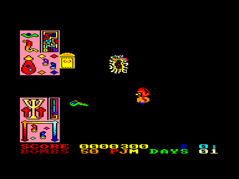 screenshot of the Amstrad CPC game Pyra Mydya by GameBase CPC