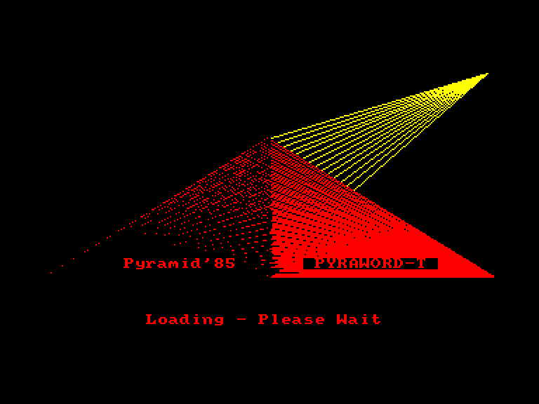 screenshot of the Amstrad CPC game Pyraword by GameBase CPC