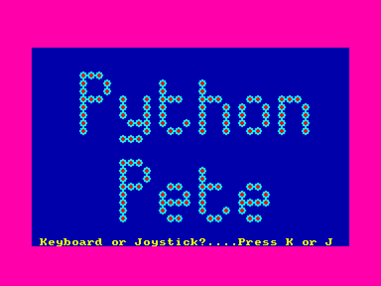 screenshot of the Amstrad CPC game Python pete by GameBase CPC