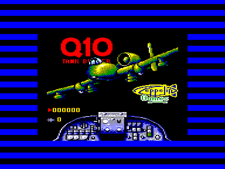 screenshot of the Amstrad CPC game Q10 Tank Buster by GameBase CPC