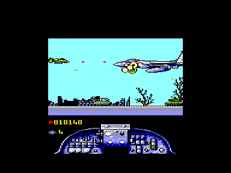 screenshot of the Amstrad CPC game Q10 Tank Buster by GameBase CPC