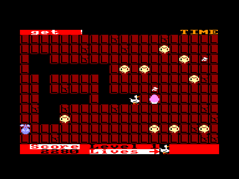 screenshot of the Amstrad CPC game Quack a jack by GameBase CPC