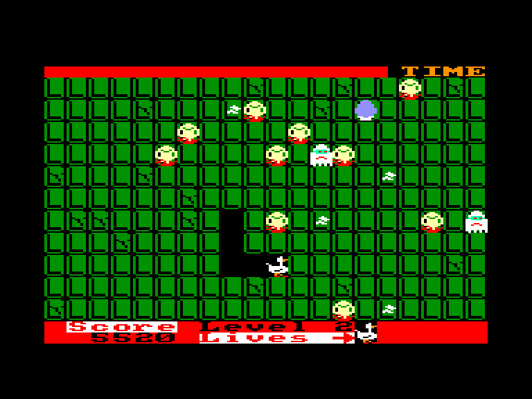 screenshot of the Amstrad CPC game Quack a jack by GameBase CPC