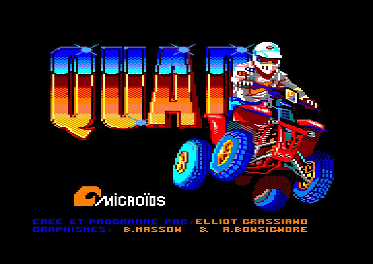 screenshot of the Amstrad CPC game Quad by GameBase CPC