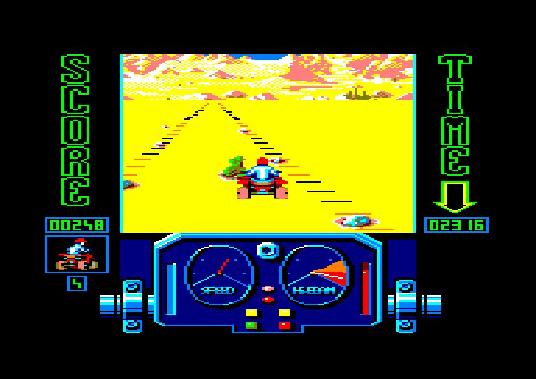 screenshot of the Amstrad CPC game Quad by GameBase CPC