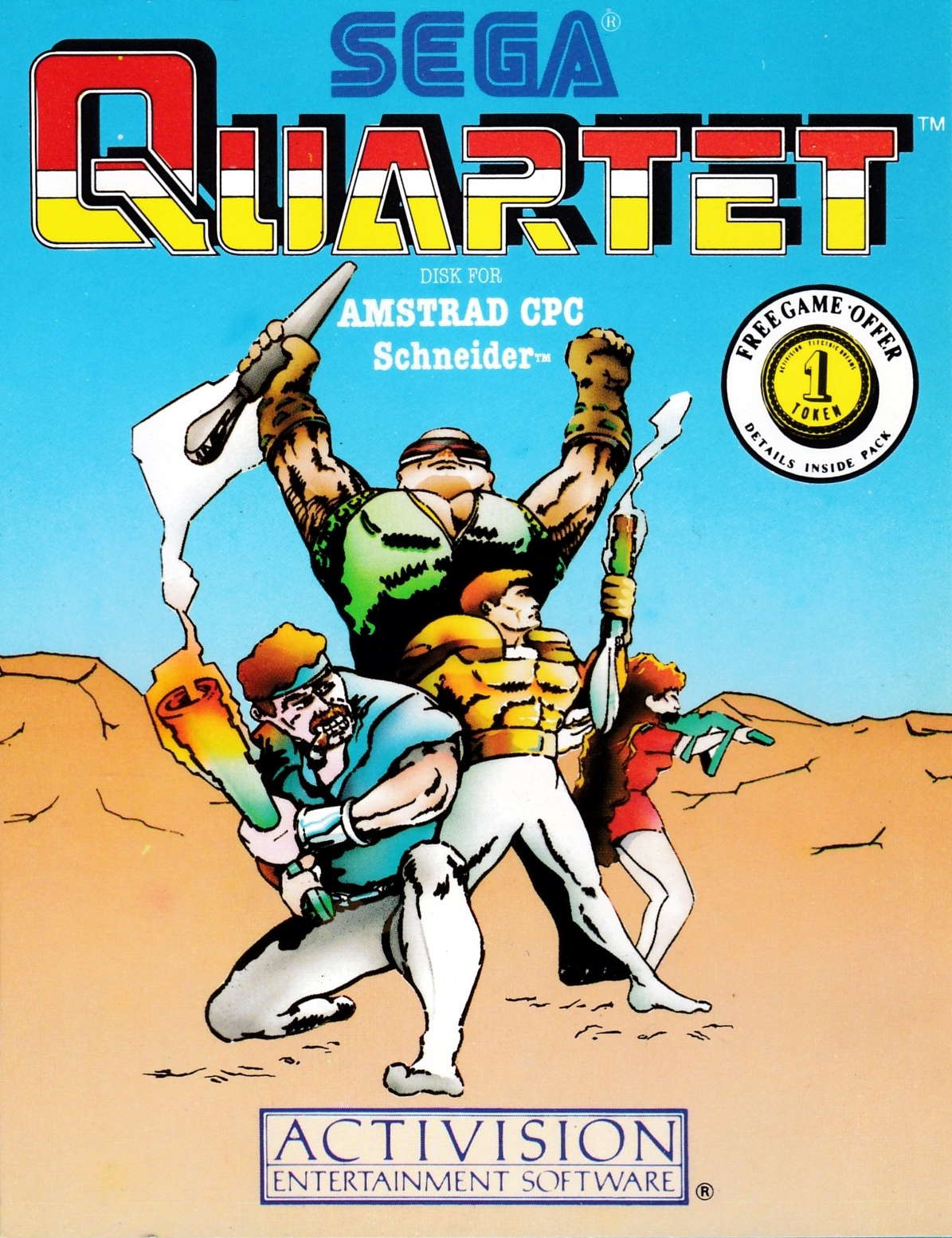 screenshot of the Amstrad CPC game Quartet by GameBase CPC