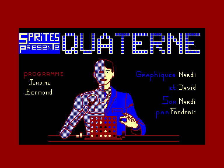 screenshot of the Amstrad CPC game Quaterne by GameBase CPC