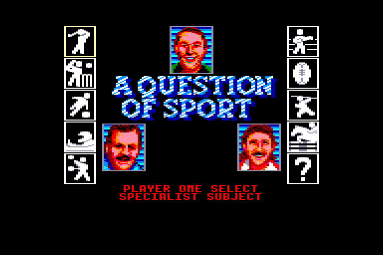 screenshot of the Amstrad CPC game Question of sport (a) by GameBase CPC