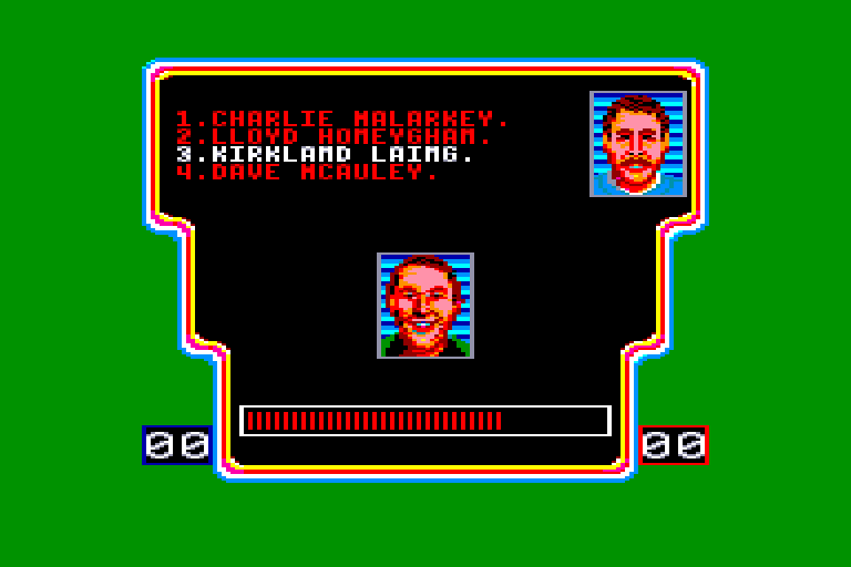 screenshot of the Amstrad CPC game Question of sport (a) by GameBase CPC